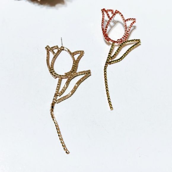 Tulip earrings M110 - Picture 5 of 6